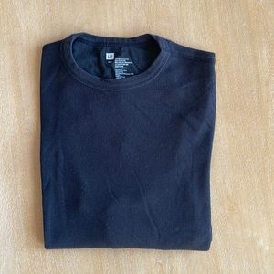 GAP Black Waffle Long Sleeve Tee - Small